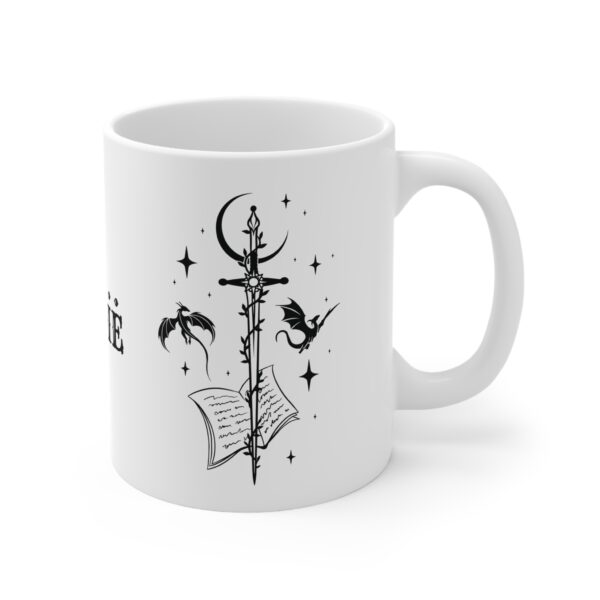 Mystical Dragon Mug - 'Fly or Die' Quote - 11oz Ceramic Coffee Cup - Image 4