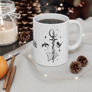 Mystical Dragon Mug - 'Fly or Die' Quote - 11oz Ceramic Coffee Cup