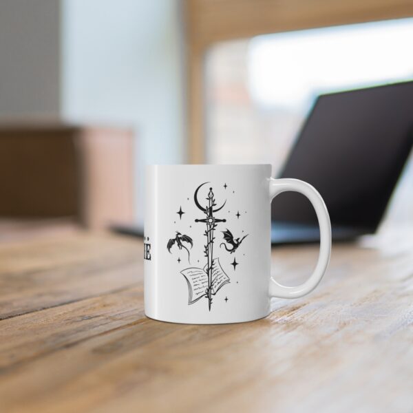 Mystical Dragon Mug - 'Fly or Die' Quote - 11oz Ceramic Coffee Cup - Image 5