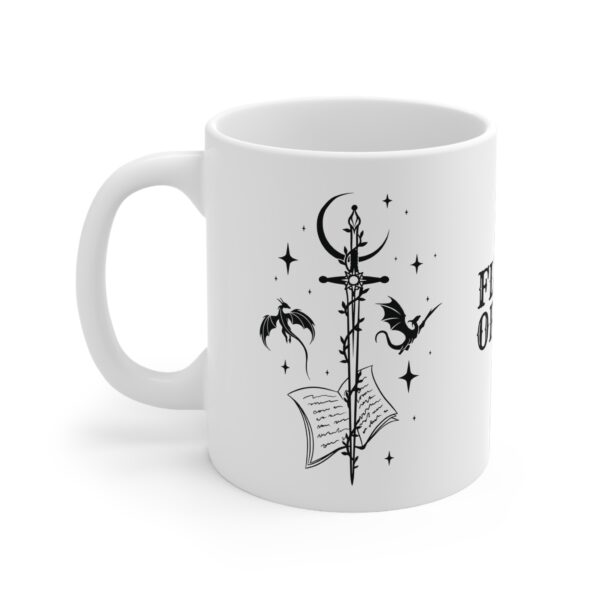 Mystical Dragon Mug - 'Fly or Die' Quote - 11oz Ceramic Coffee Cup - Image 3